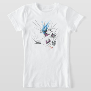 96 Farbige Abstrakte Stammes-Tattoo-Kunst T-Shirt