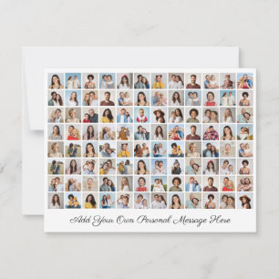 96 Foto-Collage Fügen Sie Ihre eigene Begrüßung hi Feiertagskarte