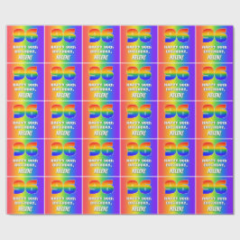 96. Geburtstag: Farbenfroh, Fun Rainbow Pattern #  Geschenkpapier