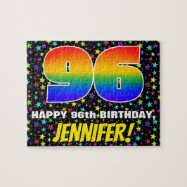 96. Geburtstag — Spaß, farbenfrohe Sternenweltenmu Puzzle