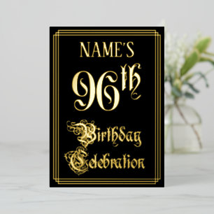 96. Geburtstagsparty - Extravagantes Drehbuch & In Folieneinladung