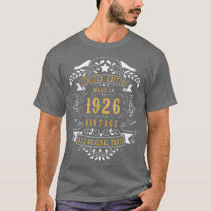 96 Jahre alt 96. Geburtstag Geboren 1926 Männer W T-Shirt