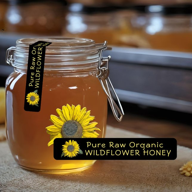 96 Manipulationssichere Siegel Wildblume Honey SUN Etiketten (Von Creator hochgeladen)