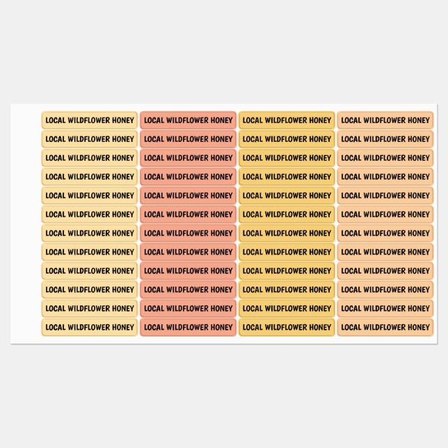 96 Manipulationssicheres Siegel Honey Jar Lid Secu Etiketten (Blatt)