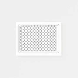 96-well-Plattenlayout Post-it Klebezettel