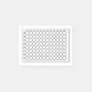 96-well-Plattenlayout Post-it Klebezettel