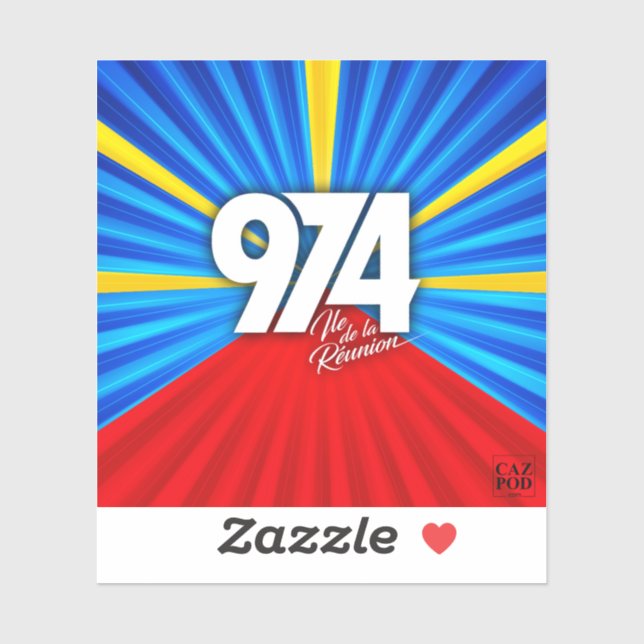 974 Insel der Europäischen Union Unterschrift Mave Aufkleber (Blatt)