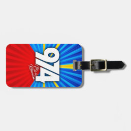 974 Insel der Europäischen Union Unterschrift Mave Gepäckanhänger