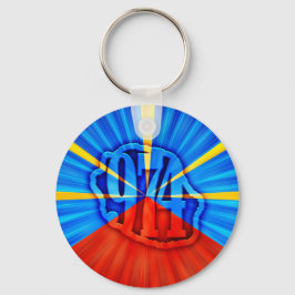 974 Insel der Europäischen Union Unterschrift Mave Schlüsselanhänger