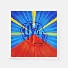 974 Insel (Réunion) - Flagge Serviette