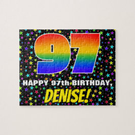 97. Geburtstag — Spaß, farbenfrohe Sternenweltenmu Puzzle