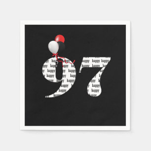 97. Geburtstagsballons Serviette