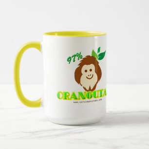 97% Orangutan Tasse - stolz Ihre DNA zeigen!
