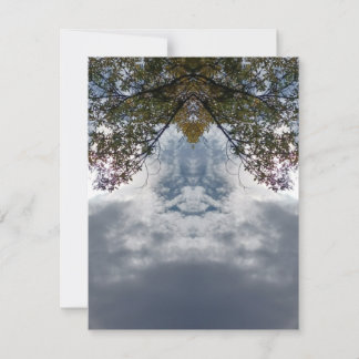 97Z Unique Colorful Abstract Nature Dankeskarte