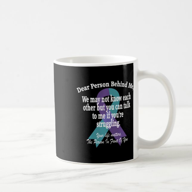 988 Bewusstseinsbildung bei Suiziden Kaffeetasse (Rechts)
