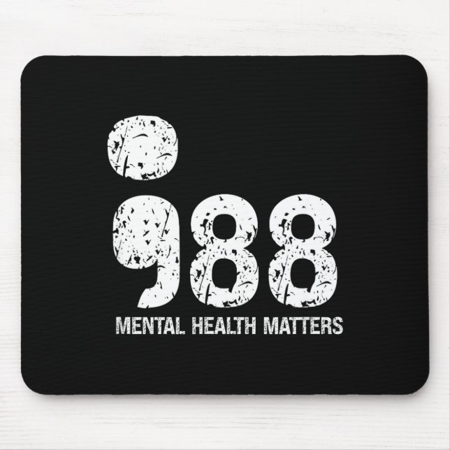 988 Mental Health S Suicide Prevention Awareness  Mousepad (Vorne)