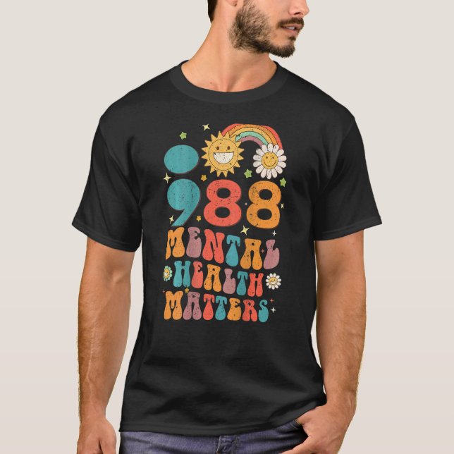 988 Psychische Gesundheitsfragen Suizidprävention  T-Shirt (Vorderseite)