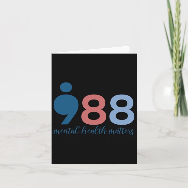 988 Psychische Gesundheitsprobleme Suizidpräventio Karte (Vorderseite)