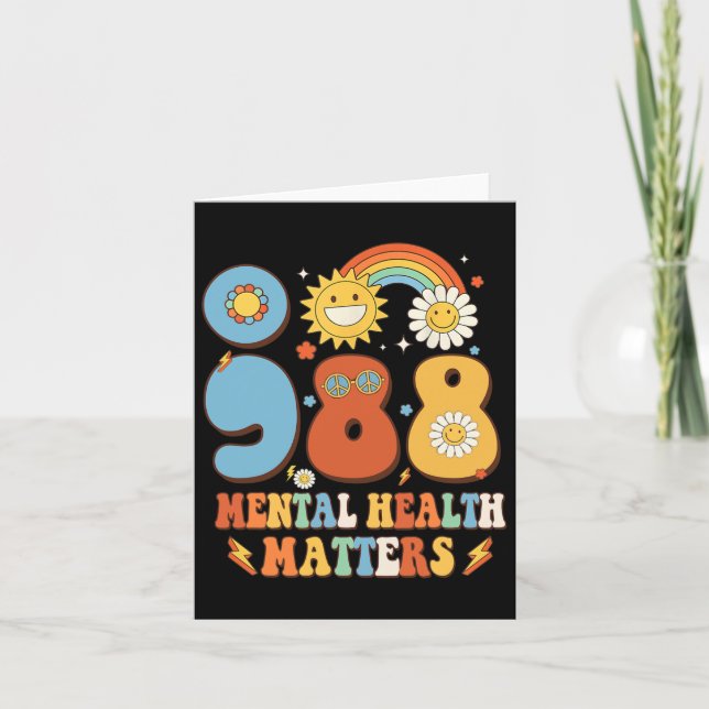 988 Psychische Gesundheitsprobleme Suizidpräventio Karte (Vorderseite)