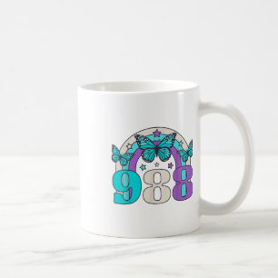 988 Selbstmordprävention Bewusstsein Psychische Ge Kaffeetasse