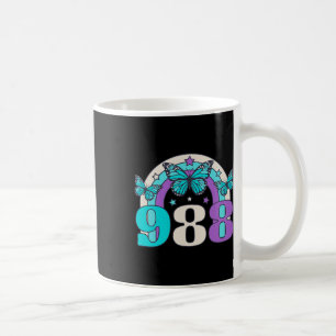 988 Selbstmordprävention Bewusstsein Psychische Ge Kaffeetasse