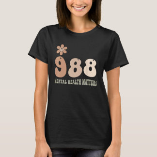 988 Semicolon Mental Health Matters Suicide Preven T-Shirt