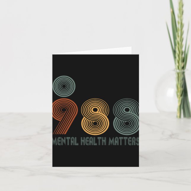 988 Semicolon Mental Health S  Karte (Vorderseite)