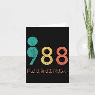 988 Semicolon Mental Health S Suizidprävention R Karte