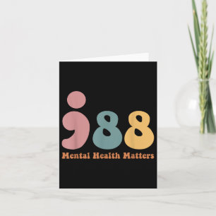 988 Semicolon Mental Health S Suizidprävention R Karte