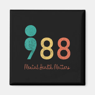 988 Semicolon Mental Health S Suizidprävention R Magnet