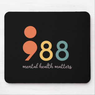 988 Semikolon Probleme mit der psychischen Gesundh Mousepad