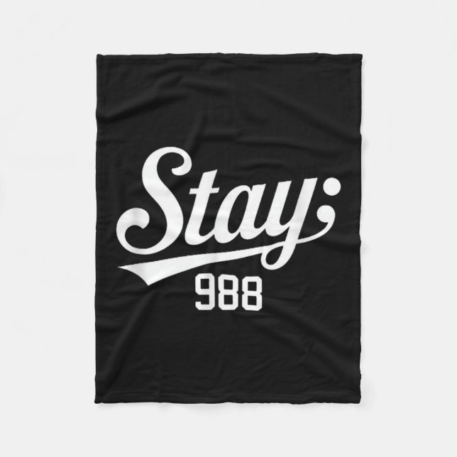 988 Sensibilisierung für Suizidprävention Fleecedecke (Vorderseite)