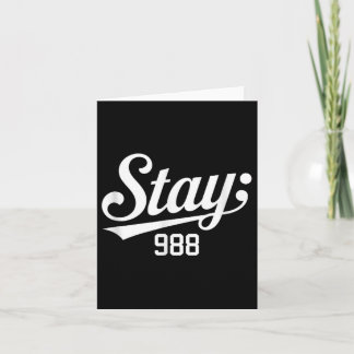 988 Sensibilisierung für Suizidprävention Karte