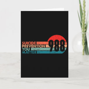 988-Shirt Suizidpräventions-Hotline 988 Bewusstsei Karte