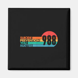 988-Shirt Suizidpräventions-Hotline 988 Bewusstsei Magnet