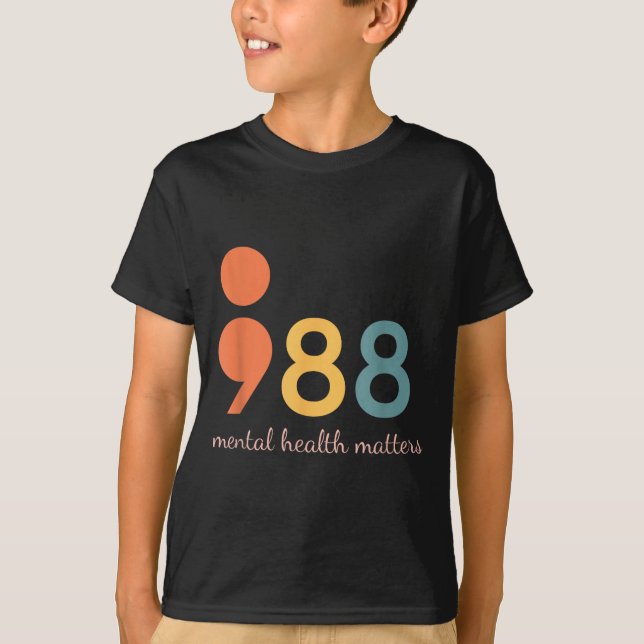 988 Suicide And Crisis Lifeline The World Needs Yo T-Shirt (Vorderseite)