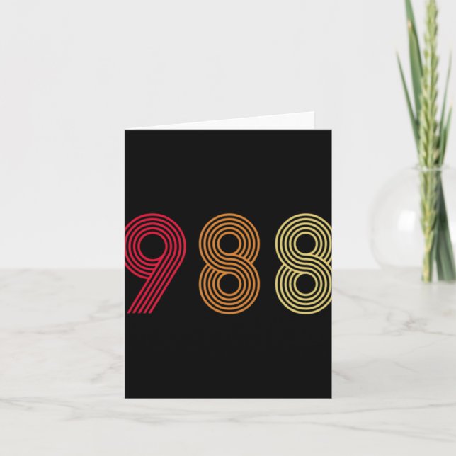 988 Suicide Prevention Hotline Health Mental Aware Karte (Vorderseite)