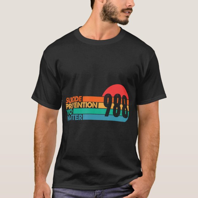 988 Suicide Prevention Lifeline 988 Awareness 988  T-Shirt (Vorderseite)