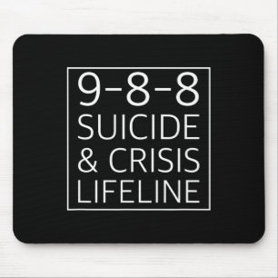 988 - Suizid Awareness Crisis Lifeline 988 Mousepad