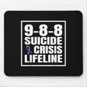 988 Suizid und Krisen Lebensader Suizidprävention Mousepad
