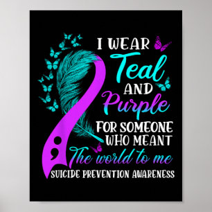 988 Suizidprävention Bewusstsein Semi-colon Mental Poster