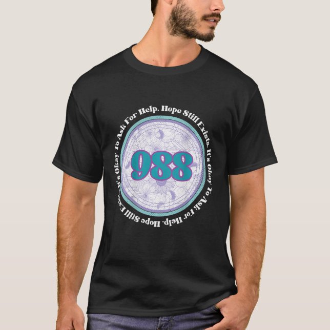 988 Suizidverhütung Es ist in Ordnung, um Hilfe Fr T-Shirt (Vorderseite)