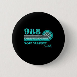 988 Suizidverhütung Mental Health Awareness Ret Button