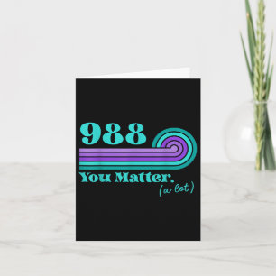 988 Suizidverhütung Mental Health Awareness Ret Karte