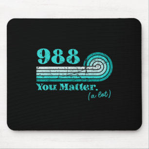 988 Suizidverhütung Mental Health Awareness Ret Mousepad