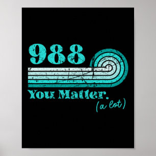 988 Suizidverhütung Mental Health Awareness Ret Poster
