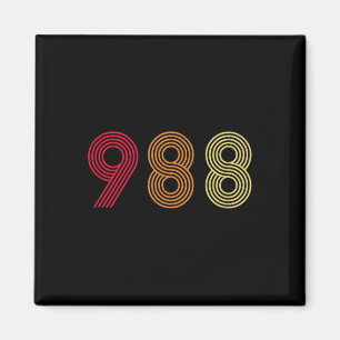 988 T-Shirt Suizidprävention Hotline Health Mental Magnet