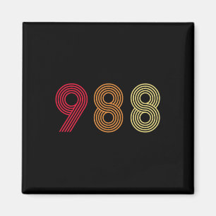 988 T-Shirt Suizidprävention Hotline Health Mental Magnet