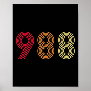 988 T-Shirt Suizidprävention Hotline Health Mental Poster