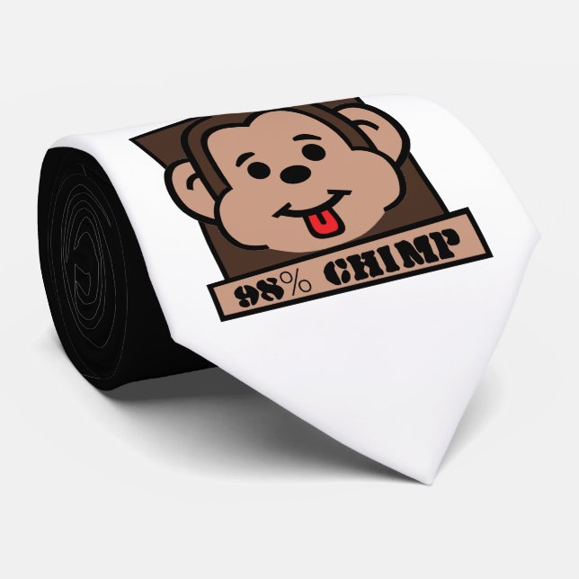 98% Chimp, Schimpanse Krawatte (Gerollt)